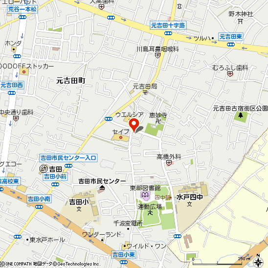 安東タイヤサービス付近の地図